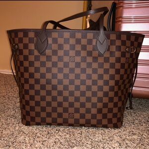 Louis Vuitton Brown Checkered Women Bag